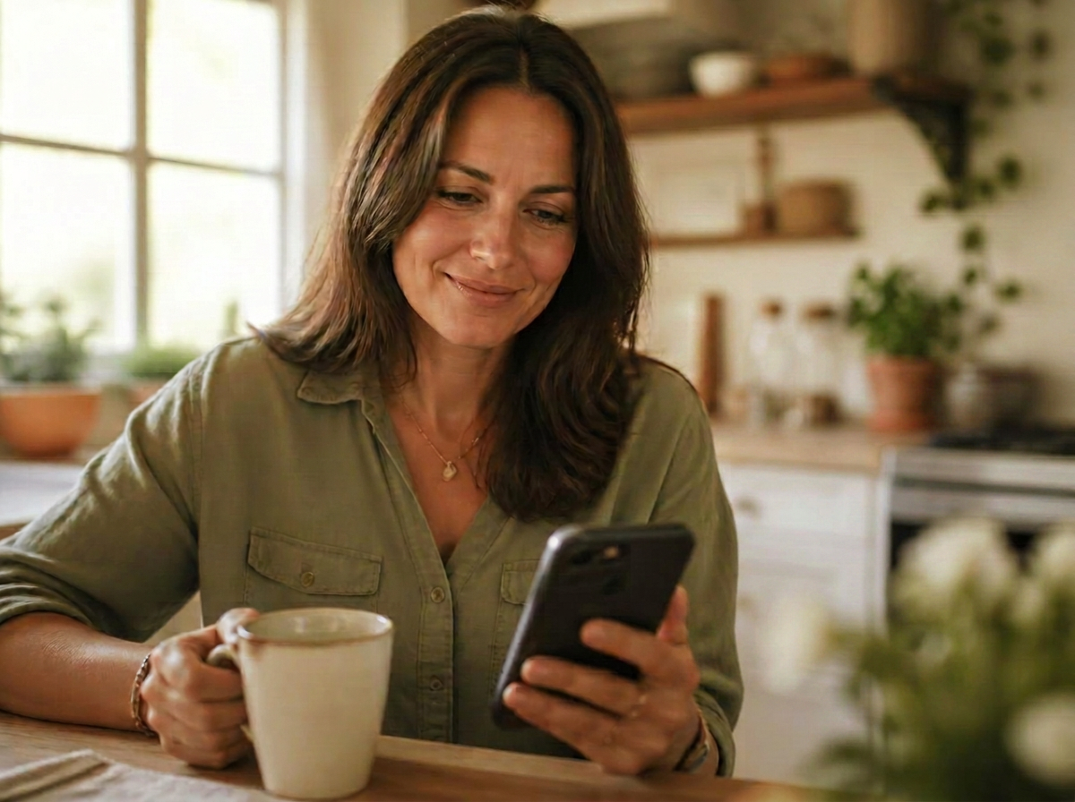 Het Elsie-overzicht voor familie en naasten op een smartphone