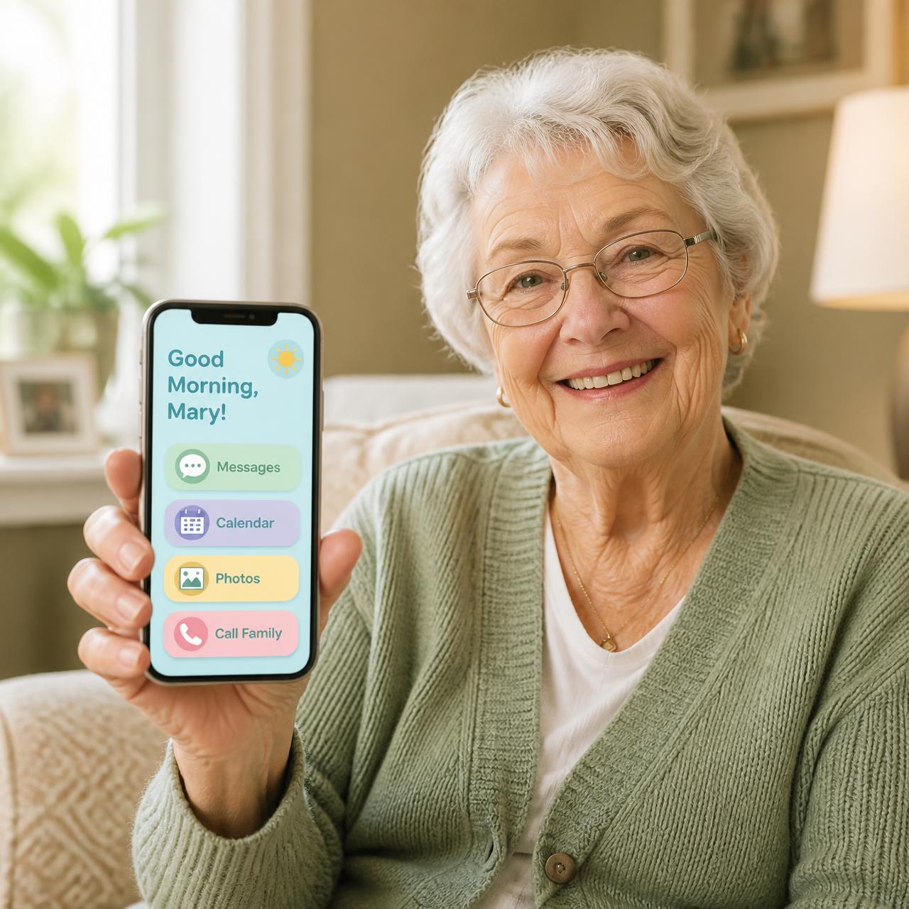 Elsie op een tablet en een smartphone naast elkaar
